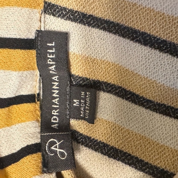 Adrianna Papell Brown Tan Wrap Blouse - Picture 5 of 6